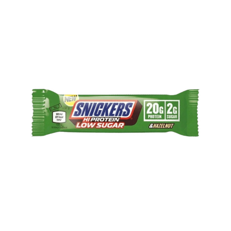 Snickers hazelnut, low in sugar and high in protein, 57 grams