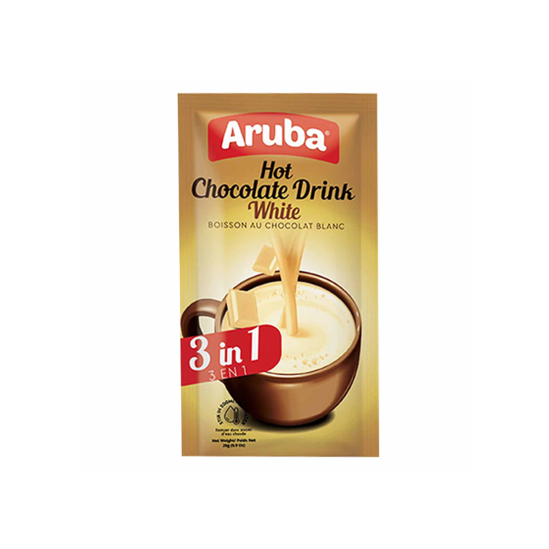 Aruba Hot Chocolate Drink White 3In1 26GR