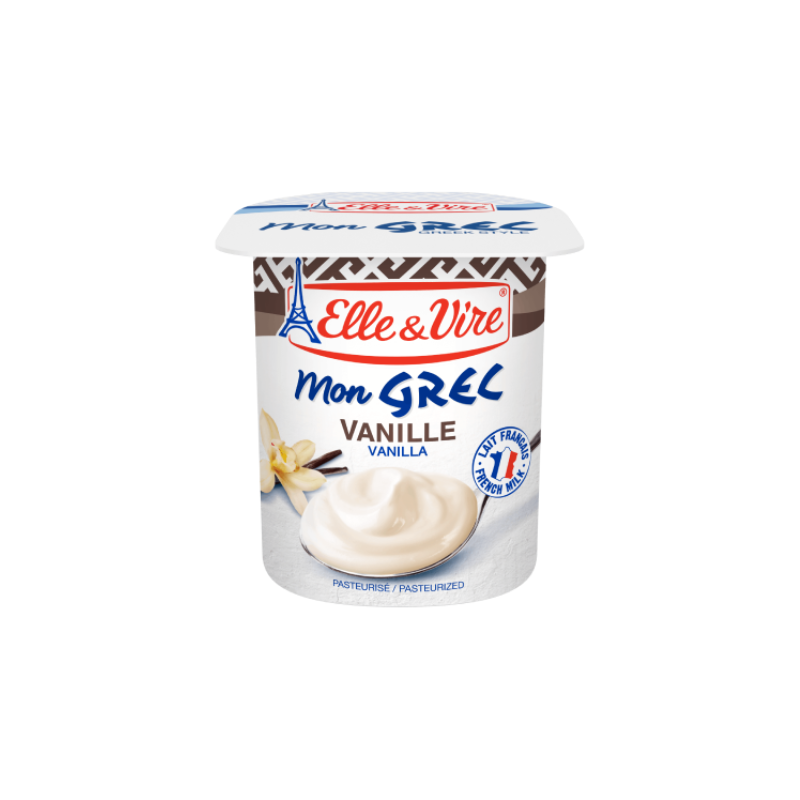 Elle & Vire Greek Style Vanilla Flavoured Yoghurt, 125g