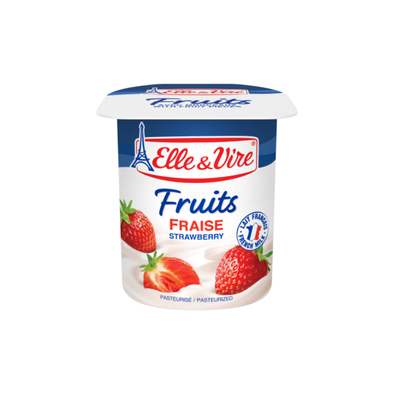 Elle & Vire Fruits Yogurt Strawberry 125 g