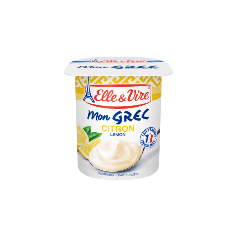 Elle & Vire Lemon Greek Yogurt, 125g