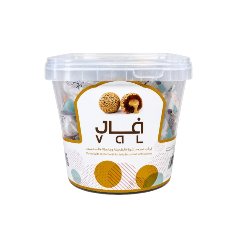 Val Date balls stuffed with tahini and coated with sesame seeds, 500 grams