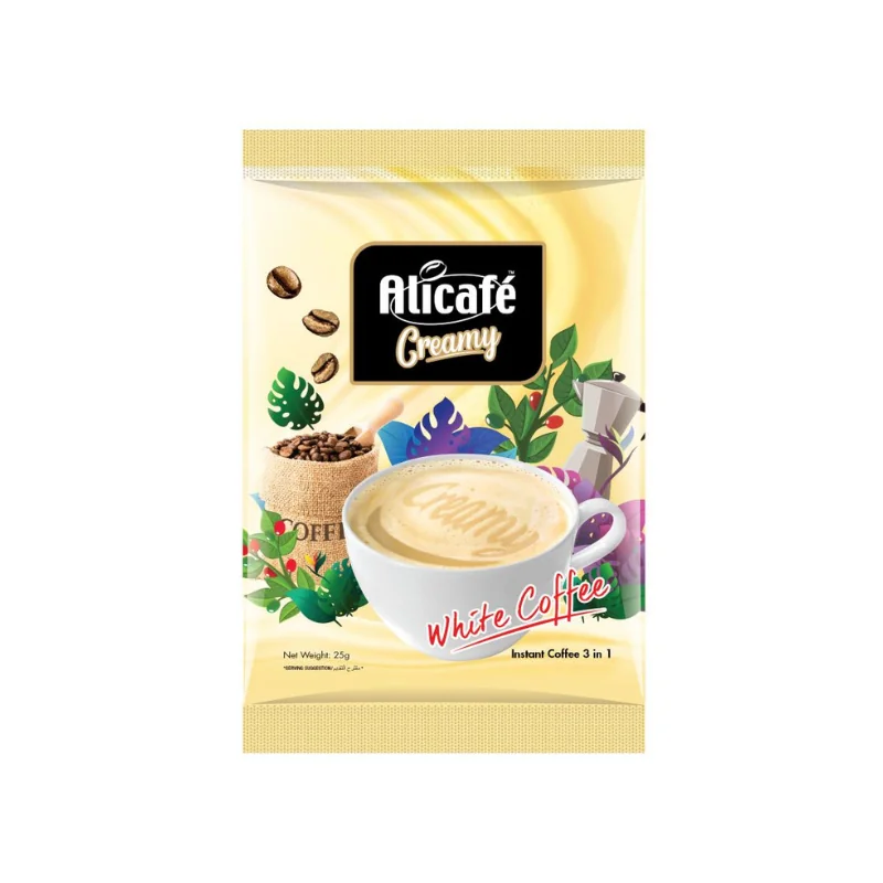 Ali Cafe White Creamy Coffee with Creamer and Sugar 30g