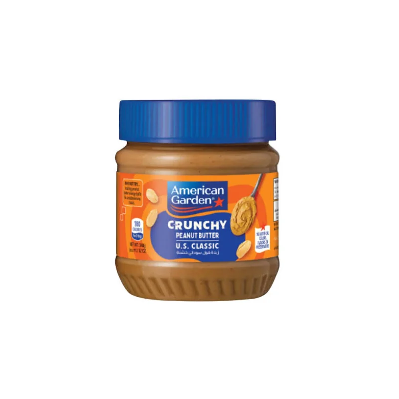 American Garden Crunchy Peanut Butter 340g