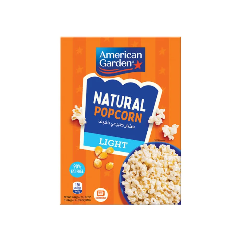 American Garden Microwave Popcorn Light 275g 322