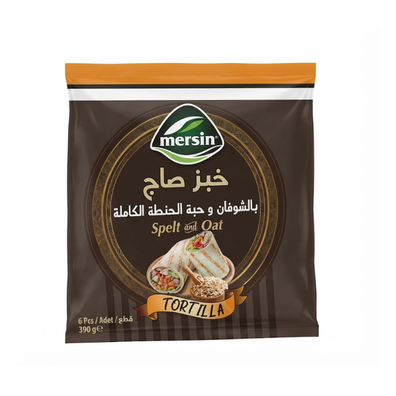 Mersin Saj ​​Oat and Wholegrain Tortilla Bread 390g